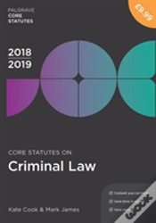 Capa do artigo Core Statutes On Criminal Law 2018-19