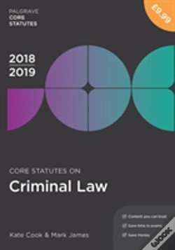 Capa do artigo Core Statutes On Criminal Law 2018-19