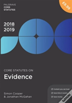 Capa do artigo Core Statutes On Evidence 2018-19