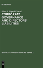 Corporate Governance And Directors' Liabilities - Preview
