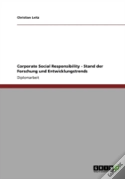 Capa do artigo Corporate Social Responsibility - Stand Der Forschung Und Entwicklungstrends