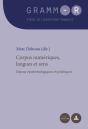 Corpus Numériques, Langues Et Sens - Preview