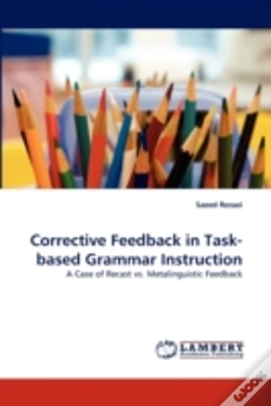 Capa do artigo Corrective Feedback In Task-Based Grammar Instruction