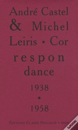 Capa do artigo Correspondance 1938-1958