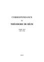 Correspondance De Theodore De Beze. Tome Xlii (1601-1602) - Preview