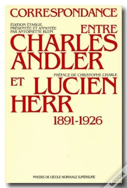 Capa do artigo Correspondance Entre Charles Andler Et Lucien Herr (1891-1926)