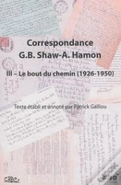 Capa do artigo Correspondance Gb Shaw- A Hamon Tome 3