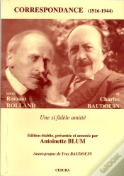 Capa do artigo Correspondance ; Romain Rolland Et Charles Baudouin ; Choix De Lettres 1916-1944