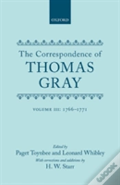 Capa do artigo Correspondence Of Thomas Gray