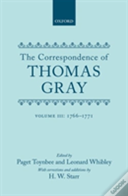 Capa do artigo Correspondence Of Thomas Gray
