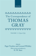 Correspondence Of Thomas Gray