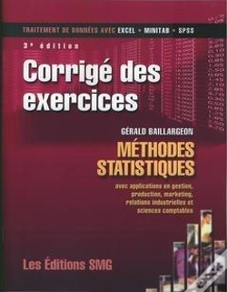 Capa do artigo Corrige Des Exercices Methodes Statistiques Avec Applications En Gestion Production Marketing Relati