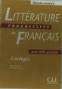 Corrige Litterature Progressive ; Avance - Preview