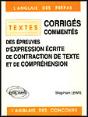Corriges Commentes Des Epreuve D'Expression Ecrite, De Contraction De Texte Et De Comprehension - Preview