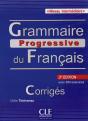 Corriges Grammaire Progressive Du Francais Intermediaire 3ème Ed. - Preview
