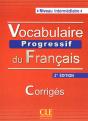 Corrigés Vocabulaire Progressif Du Francais ; Niveau Intermédiaire - Preview