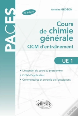 Capa do artigo Cours Chimie Générale ; Qcm D'Entraînement ; Ue1 (2 Édition)
