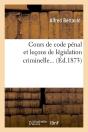 Cours De Code Penal Edition 1873 - Preview