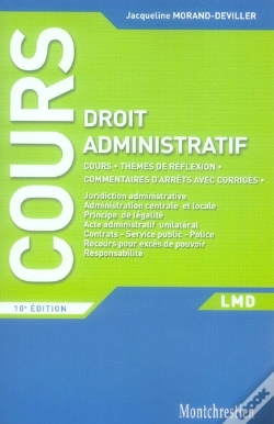 Capa do artigo Cours De Droit Administratif (10e Édition)