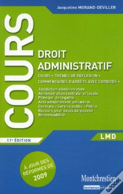 Capa do artigo Cours De Droit Administratif ; Lmd (11e Édition)