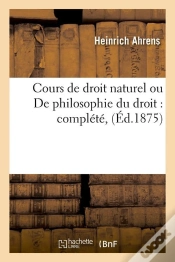 Capa do artigo Cours De Droit Naturel Edition 1875