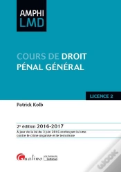 Capa do artigo Cours De Droit Penal General 2016-2017, 2eme Ed.