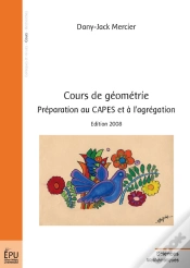 Capa do artigo Cours De Géometrie ; Préparation Au Capes Et À L