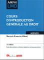 Cours D'Introduction Generale Au Droit, 3eme Edition - Preview
