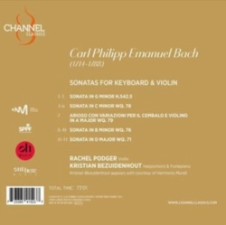 Capa do artigo C.P.E. Bach: Sonatas for Keyboard & Violin - CD