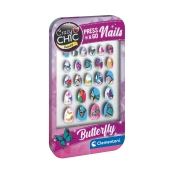 Capa do artigo Crazy Chic Press & Go Nails Butterfly Clementoni 18898