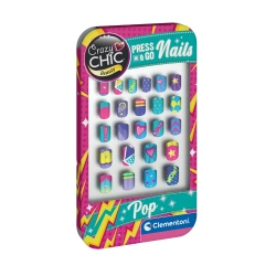 Capa do artigo Crazy Chic Press & Go Nails Pop Clementoni 18895
