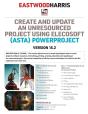Create And Update An Unresourced Project Using Elecosoft (Asta) Powerproject Version 15.2 - Preview