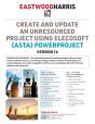 Create And Update An Unresourced Project Using Elecosoft (Asta) Powerproject Version 16 - Preview