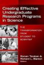 Creating Effective Undergraduate Research Programs In Science - Preview