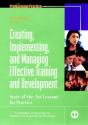 Creating, Implementing, And Managing Effective Training And Development - Preview