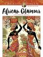 Creative Haven African Glamour Coloring Book - Preview