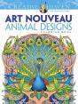Creative Haven Art Nouveau Animal Designs Coloring Book - Preview