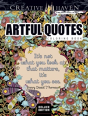 Creative Haven Artful Quotes Coloring Book - Preview