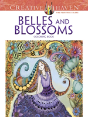 Creative Haven Belles And Blossoms Coloring Book - Preview