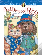 Capa do artigo Creative Haven Best-Dressed Pets Coloring Book
