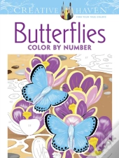 Creative Haven Butterflies Color By Number Coloring Book
