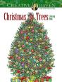 Creative Haven Christmas Trees Coloring Book - Preview