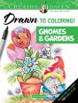 Creative Haven Drawn To Coloring!: Gnomes & Gardens - Preview