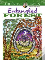 Creative Haven Entangled Forest Coloring Book