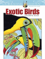 Creative Haven Exotic Birds Coloring Book - Preview
