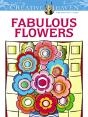 Creative Haven Fabulous Flowers Coloring Book - Preview