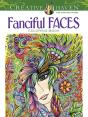 Creative Haven Fanciful Faces Coloring Book - Preview