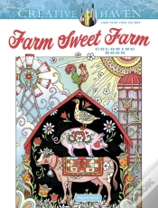 Capa do artigo Creative Haven Farm Sweet Farm Coloring Book