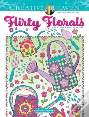 Capa do artigo Creative Haven Flirty Florals Coloring Book