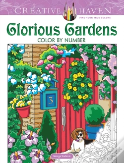 Capa do artigo Creative Haven Glorious Gardens Color By Number Coloring Book